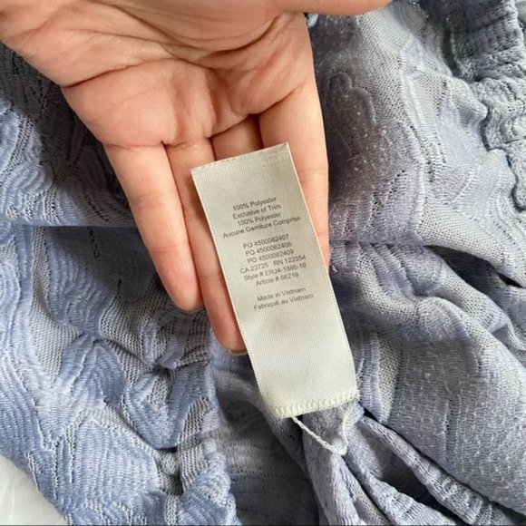 WILFRED Blue Lace Piaf Crop Top T-shirt - Picture 4 of 6